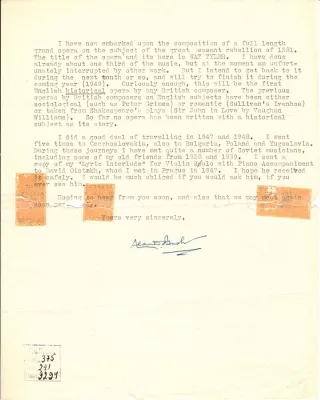 А.Д. Буш. Письмо к Г.М. Шнеерсону. Лондон, 27 декабря 1948