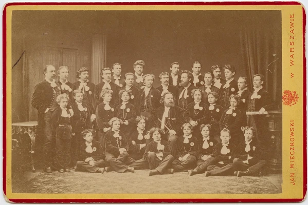 Дмитрий Агренев-Славянский с хористами Славянской капеллы. 1860–1870-е